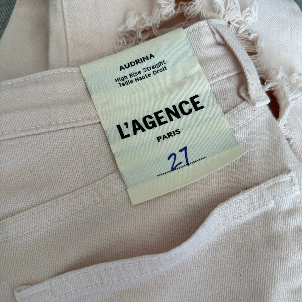 L’AGENCE Katrina High Rise Straight in Quartz Destruction NWT - Picture 5 of 6